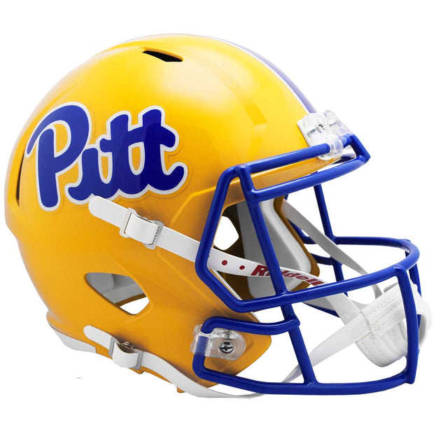 Pitt Panthers Gold Riddell Speed Full Size Replica Football Helmet