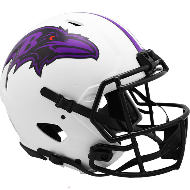 Baltimore Ravens White Lunar Eclipse Speed Authentic Football Helmet