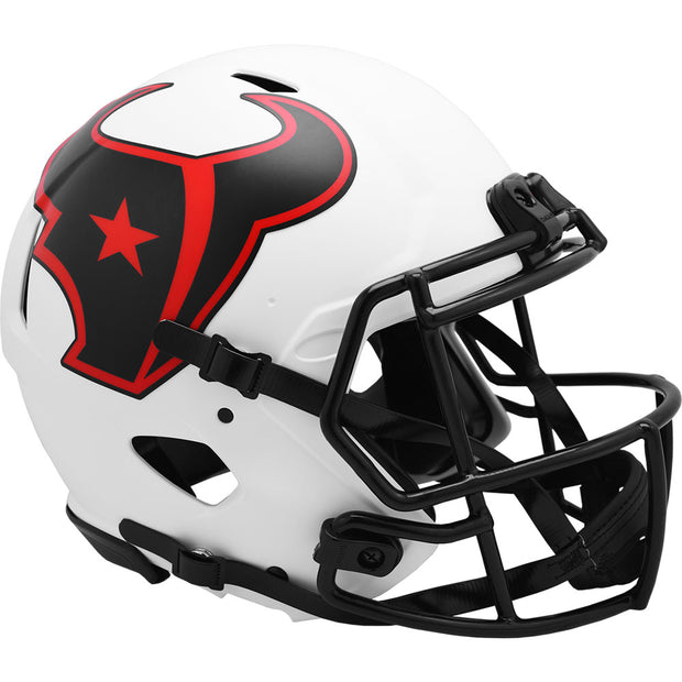 Houston Texans White Lunar Eclipse Speed Authentic Football Helmet