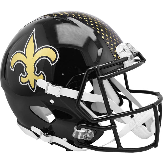 New Orleans Saints Black Alternate Speed Authentic Helmet