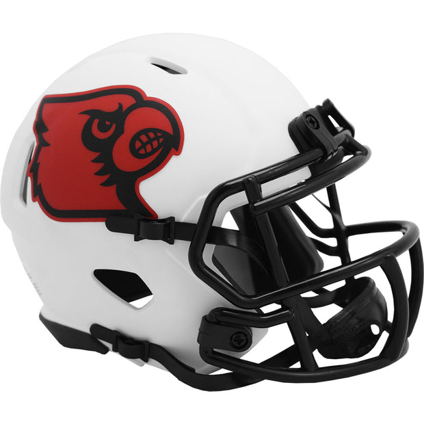 Louisville Cardinals White Lunar Eclipse Speed Mini Football Helmet
