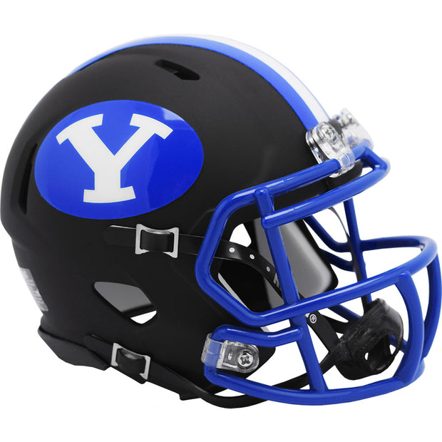 BYU Cougars Black Riddell Speed Mini Football Helmet