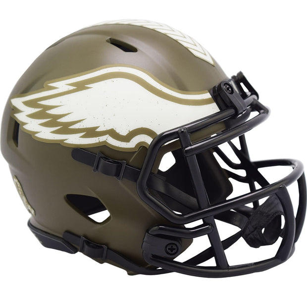 Philadelphia Eagles Salute To Service 2022 Riddell Speed Mini Helmet