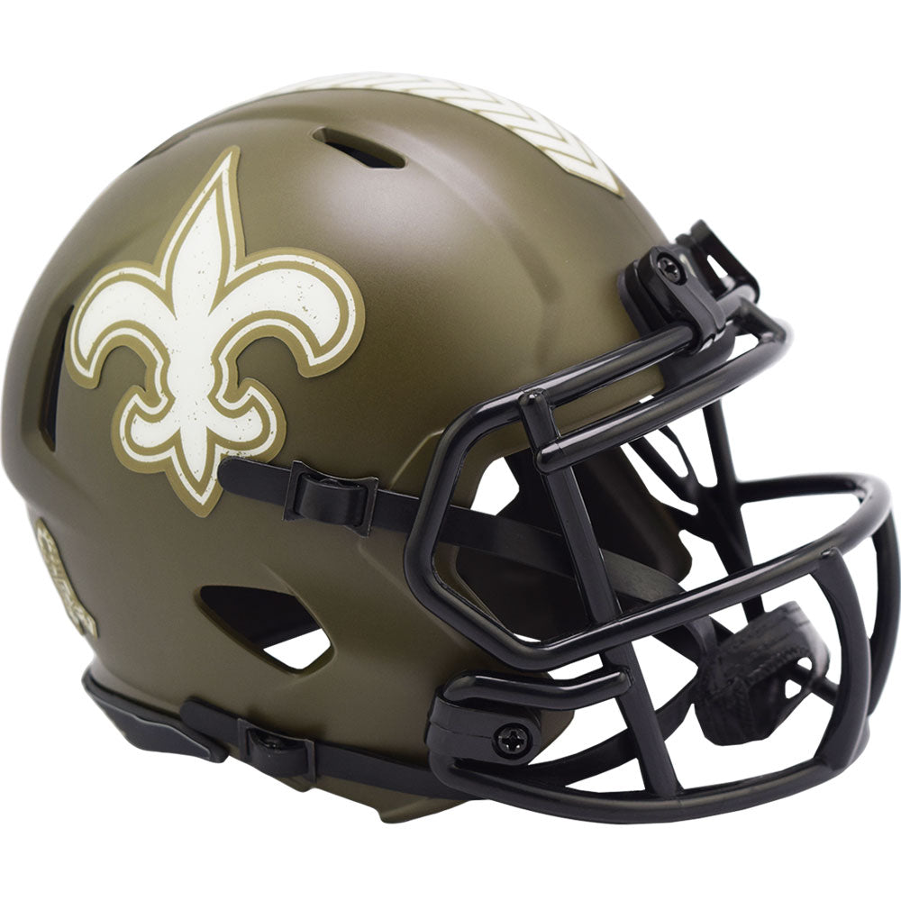 New Orleans Saints Riddell Speed Mini Helmet - Salute To Service 2022