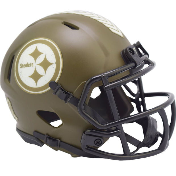 Pittsburgh Steelers Salute To Service 2022 Riddell Speed Mini Helmet