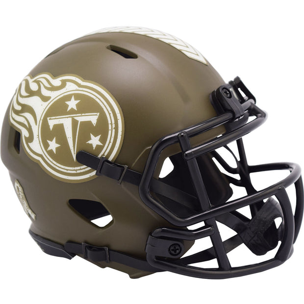 Tennessee Titans Salute To Service 2022 Riddell Speed Mini Helmet