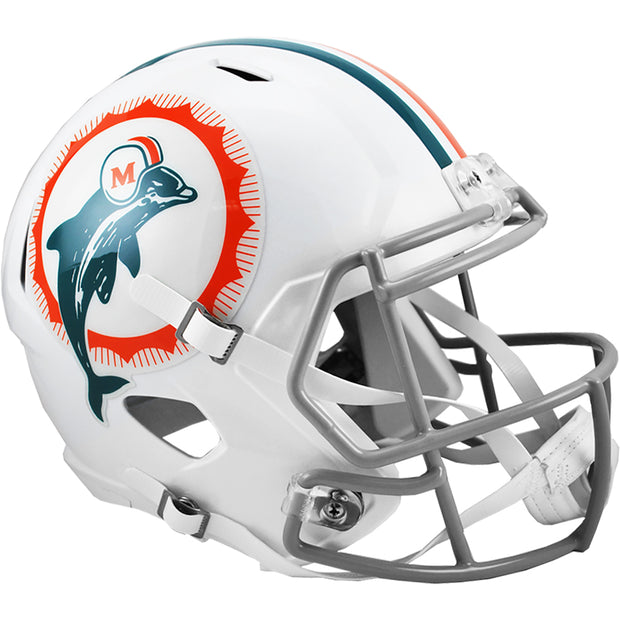 Miami Dolphins Tribute Throwback Replica Football Helmet