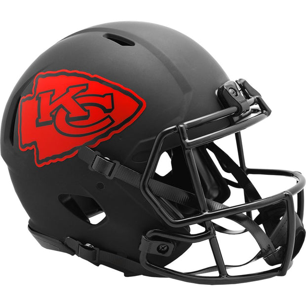 Kansas City Chiefs Black Eclipse Speed Authentic Football Helmet
