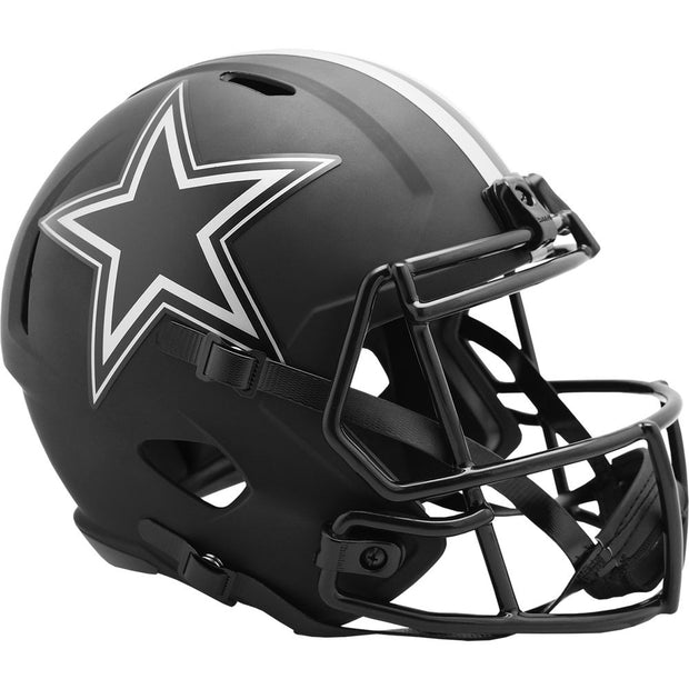 Dallas Cowboys Riddell Black Eclipse Replica Football Helmet
