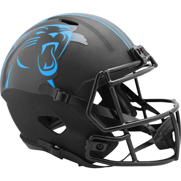 Carolina Panthers Riddell Black Eclipse Replica Football Helmet