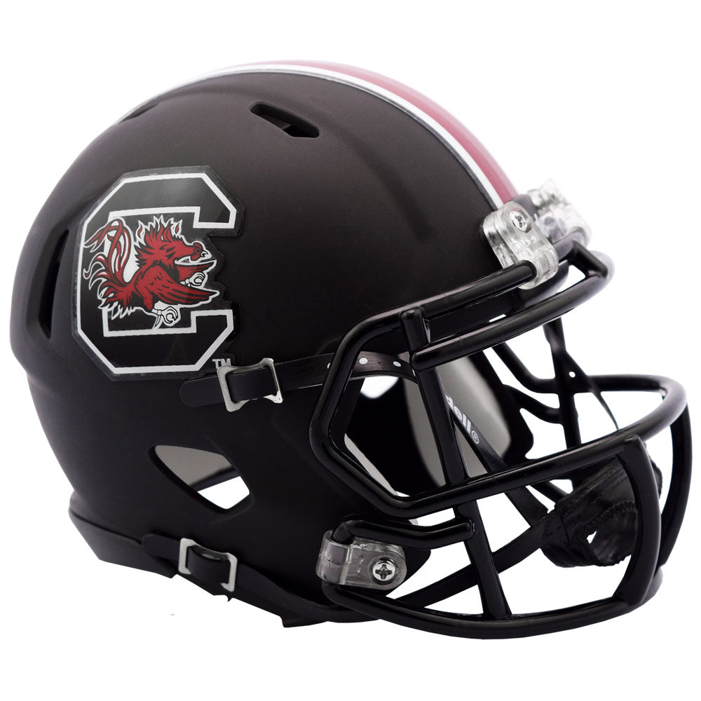 South Carolina Gamecocks Matte Black Riddell NCAA Speed Mini Helmet South Carolina Gamecocks Matte Black Riddell NCAA Speed Mini Helmet