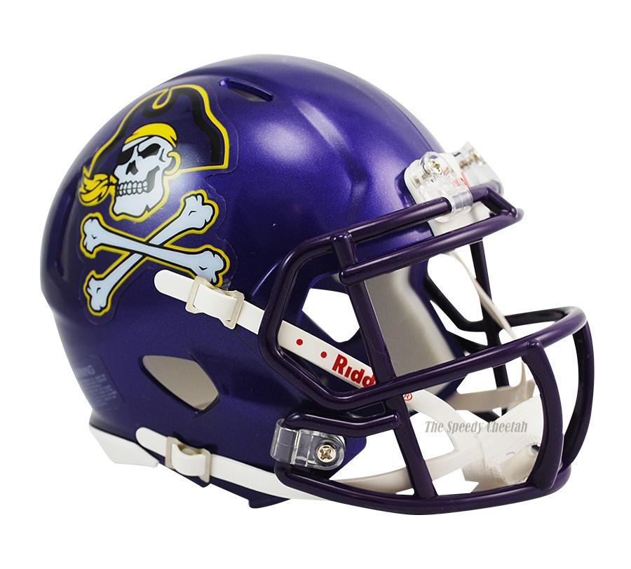 cheetah helmet icon ECU East Carolina University Mini Riddell Speed Football Helmet
