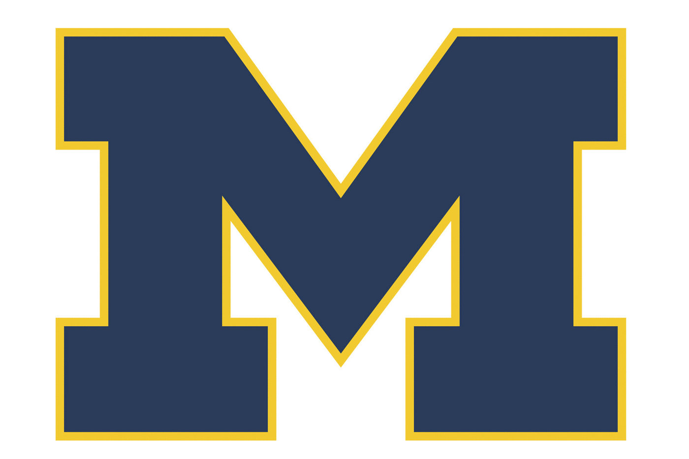 Michigan Wolverines Football Helmet