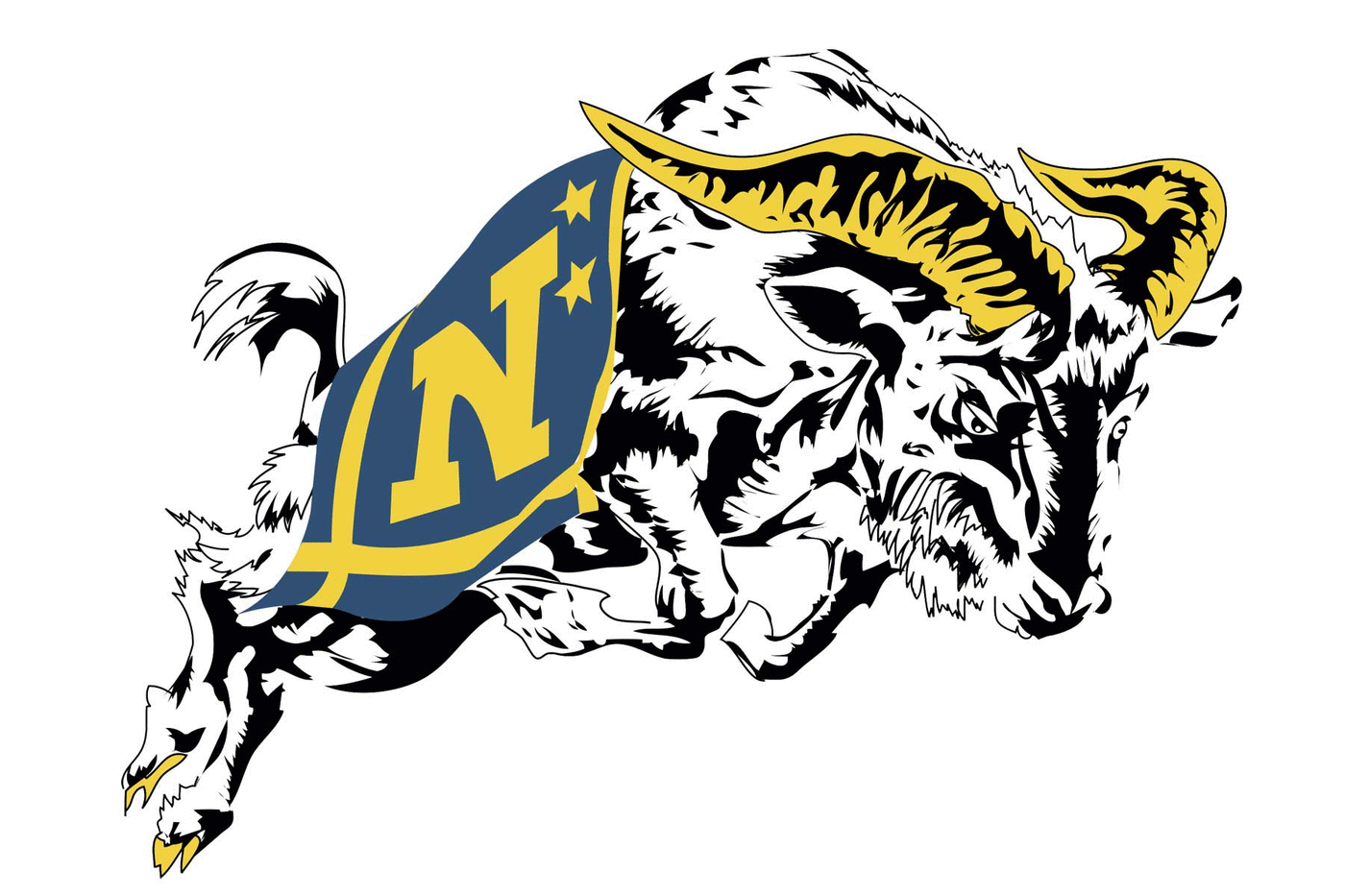 Navy Midshipmen Football Helmets