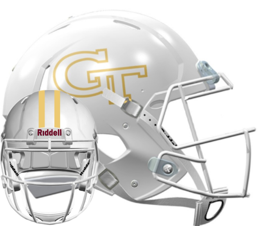 NCAA Georgia Tech Yellow Jackets Authentic Speed Football Helmet White