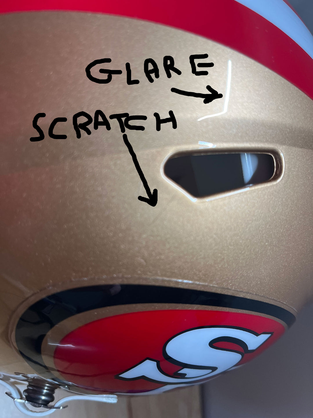 San Francisco 49ers Riddell Speed Authentic Helmet - OPEN BOX