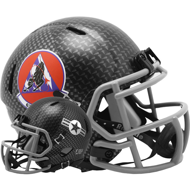 Air Force Falcons 63rd Fighter Squadron Riddell Speed Mini Football Helmet