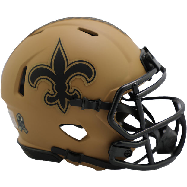 New Orleans Saints Salute To Service 2023 Riddell Speed Mini Helmet