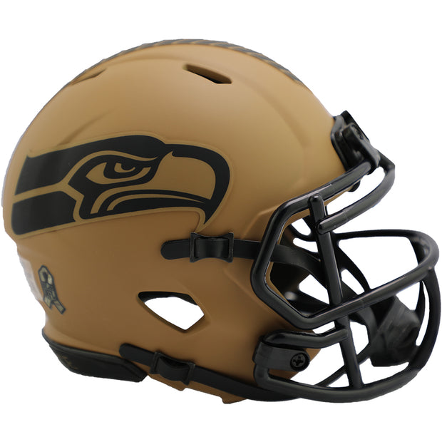 Seattle Seahawks Salute To Service 2023 Riddell Speed Mini Helmet