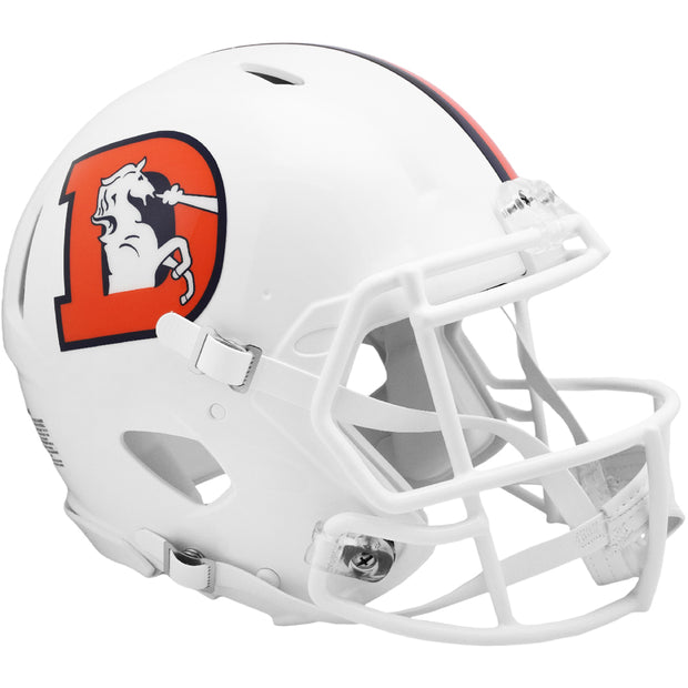 Denver Broncos White Alternate Speed Authentic Helmet