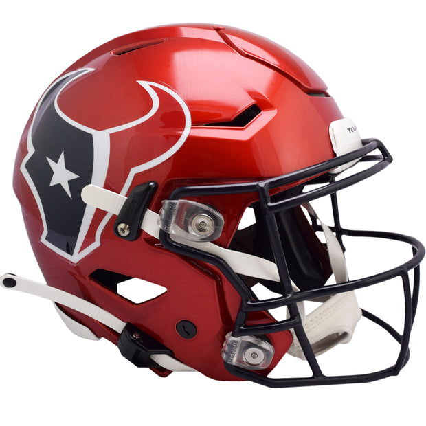 Speedflex Red Houston Texans SpeedFlex Authentic Helmet - Red Alternate β The Speedy ...