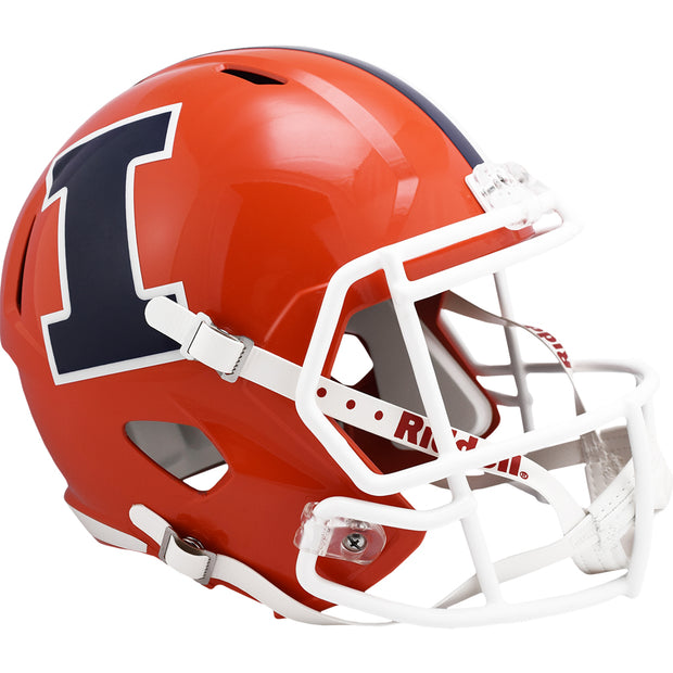 Illinois Fighting Illini Orange Speed Full Size Replica Football Helmet