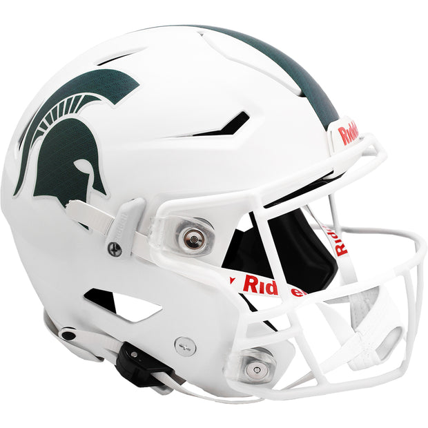 MSU Spartans White SpeedFlex Authentic Helmet