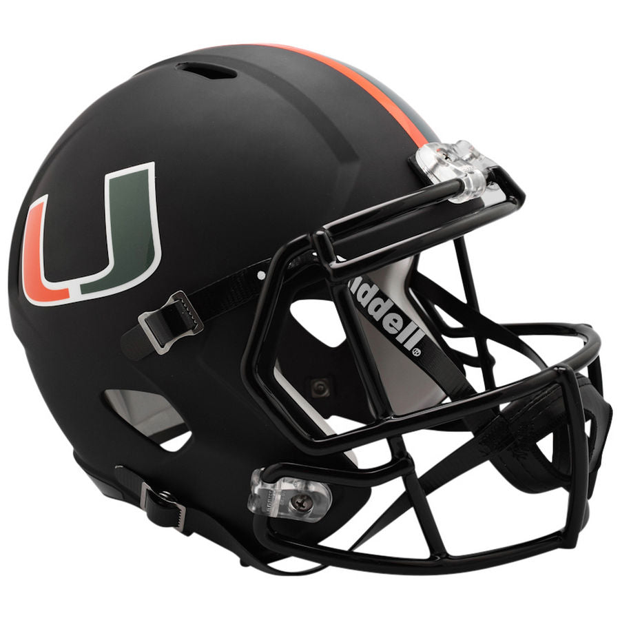 Miami Hurricanes Black Replica Speed
