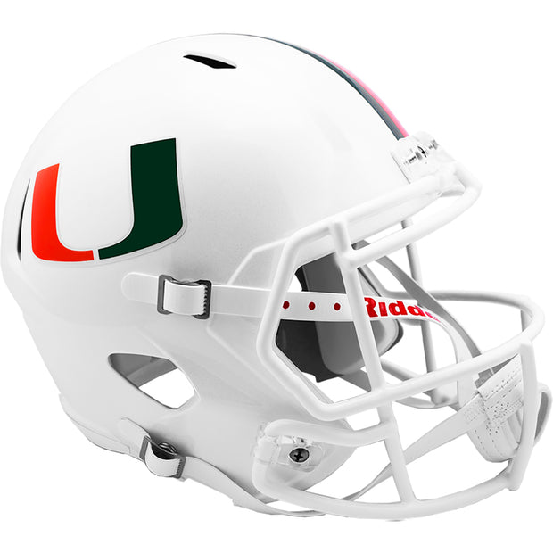 Miami Hurricanes Riddell Speed Full Size Replica Football Helmet
