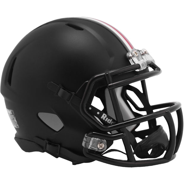 OSU Buckeyes Black Riddell Speed Mini Football Helmet
