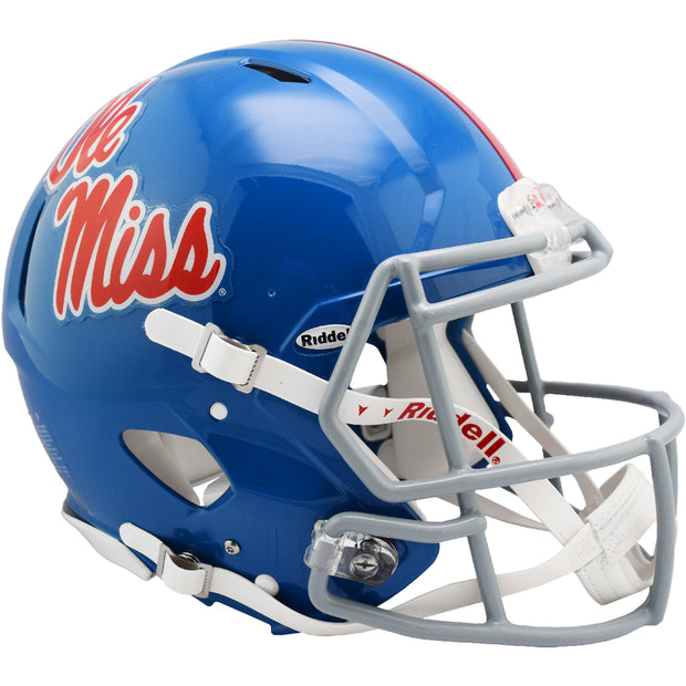 Ole Miss Rebels Powder Blue Riddell Speed Authentic Football Helmet