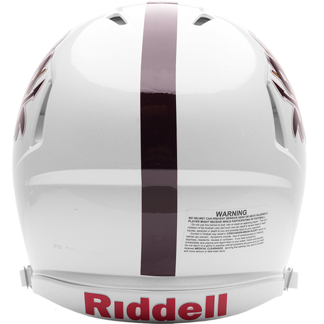 ASU Sun Devils Riddell Speed Authentic Helmet - White Sparky 2025