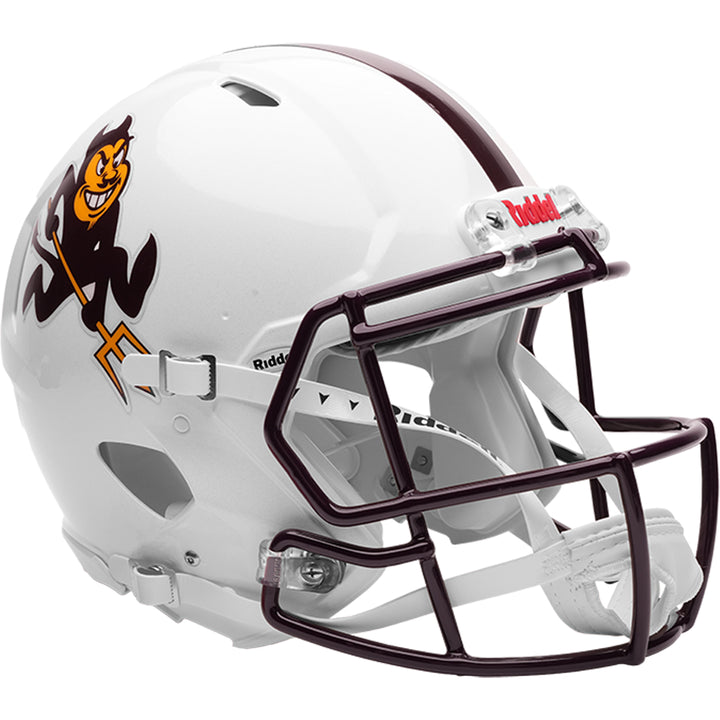 ASU Sun Devils Riddell Speed Authentic Helmet - White Sparky 2025