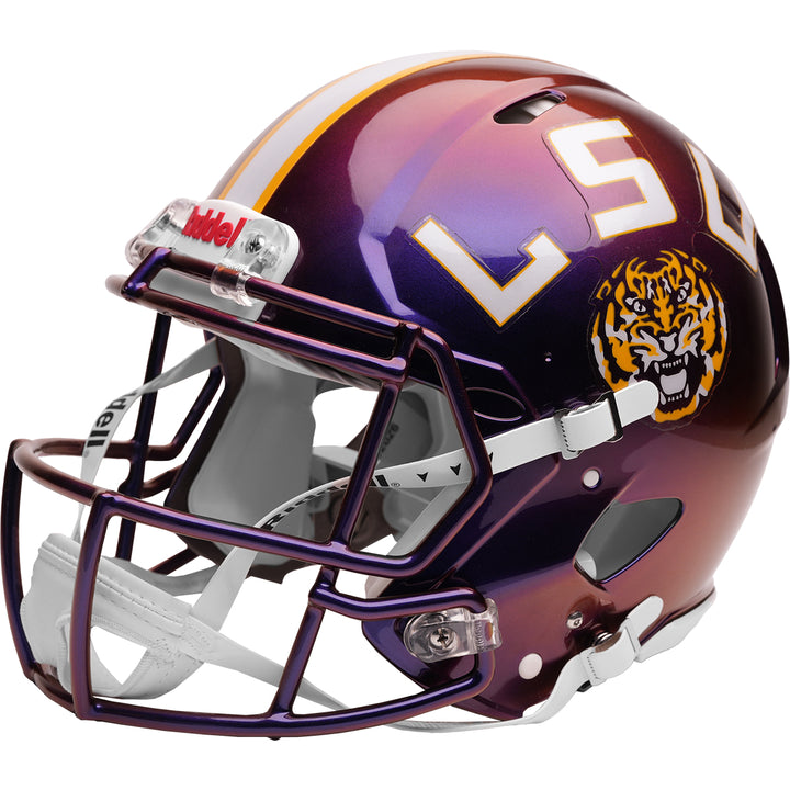 LSU Tigers Riddell Speed Authentic Helmet - Lucid Purple