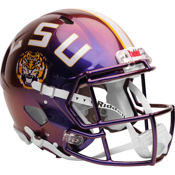 LSU Tigers Riddell Speed Authentic Helmet - Lucid Purple