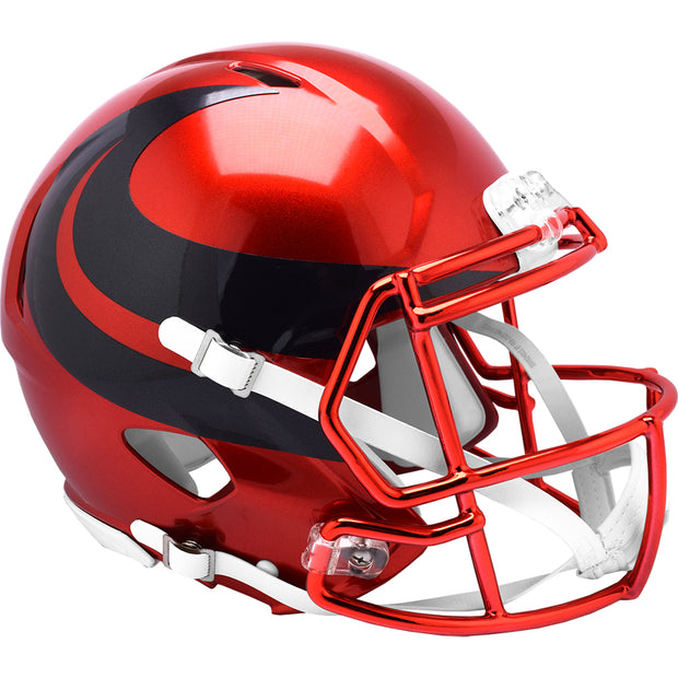 Houston Texans Riddell Speed Authentic Helmet - Red Chrome Alternate