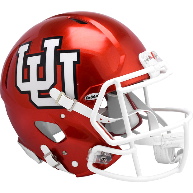 Utah Utes Riddell Speed Authentic Helmet - Red Throwback UU