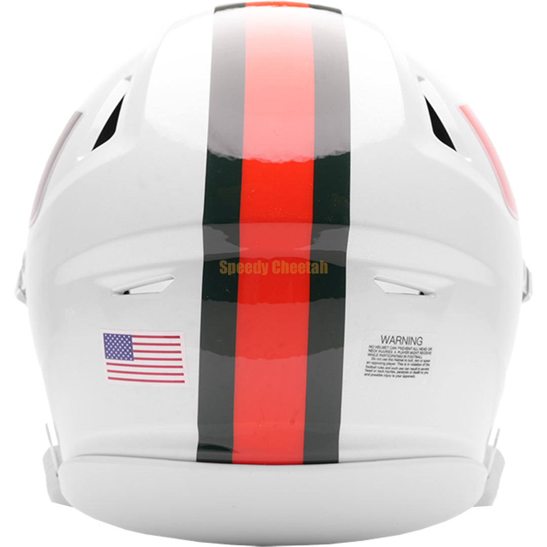 Miami Hurricanes Riddell SpeedFlex Mid-Size MIDI Helmet