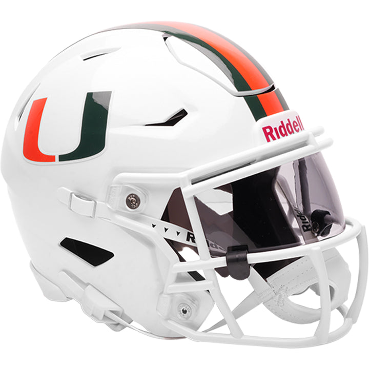 Miami Hurricanes Riddell SpeedFlex Mid-Size MIDI Helmet