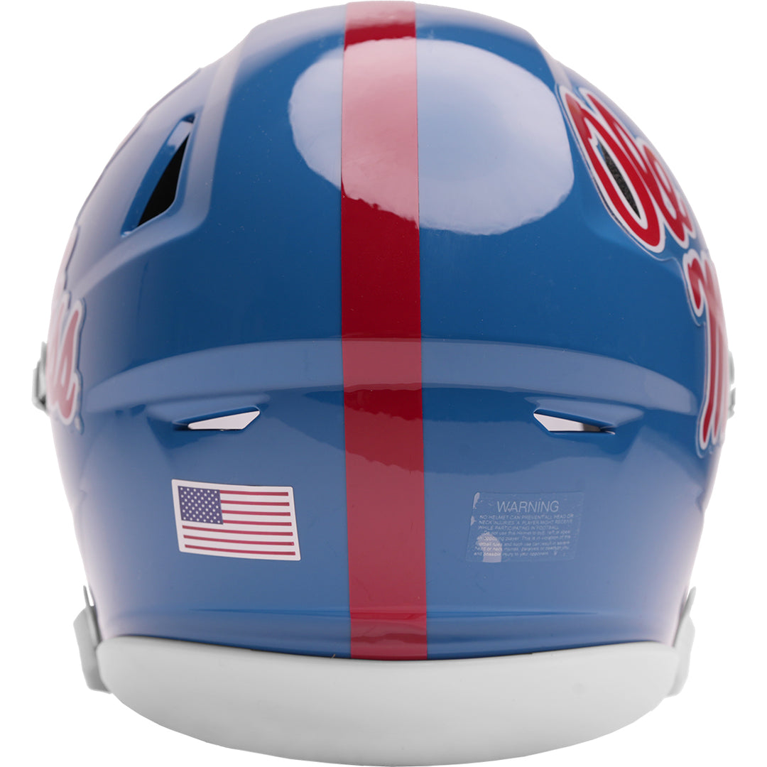 Ole Miss Rebels Powder Blue Riddell SpeedFlex Mid-Size MIDI Helmet