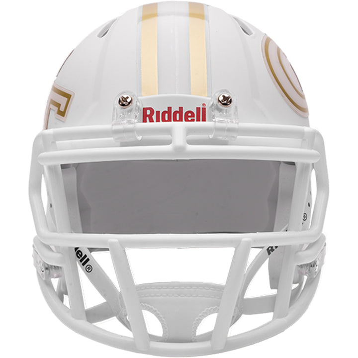 Georgia Tech Yellow Jackets Riddell Speed Mini Helmet - White