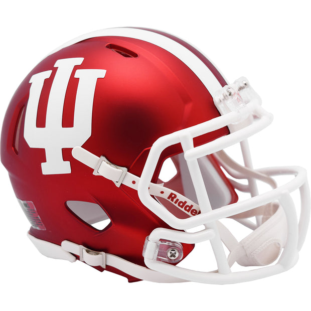 Indiana Hoosiers Riddell Speed Mini Helmet - Anodized Crimson