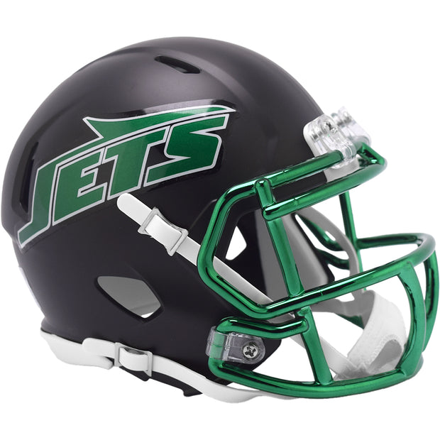 New York Jets Riddell Speed Mini Helmet - Black Alternate