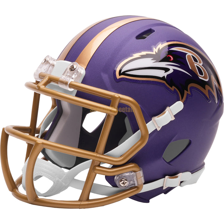 Baltimore Ravens Riddell Speed Mini Helmet - Purple Rising Alternate 2026