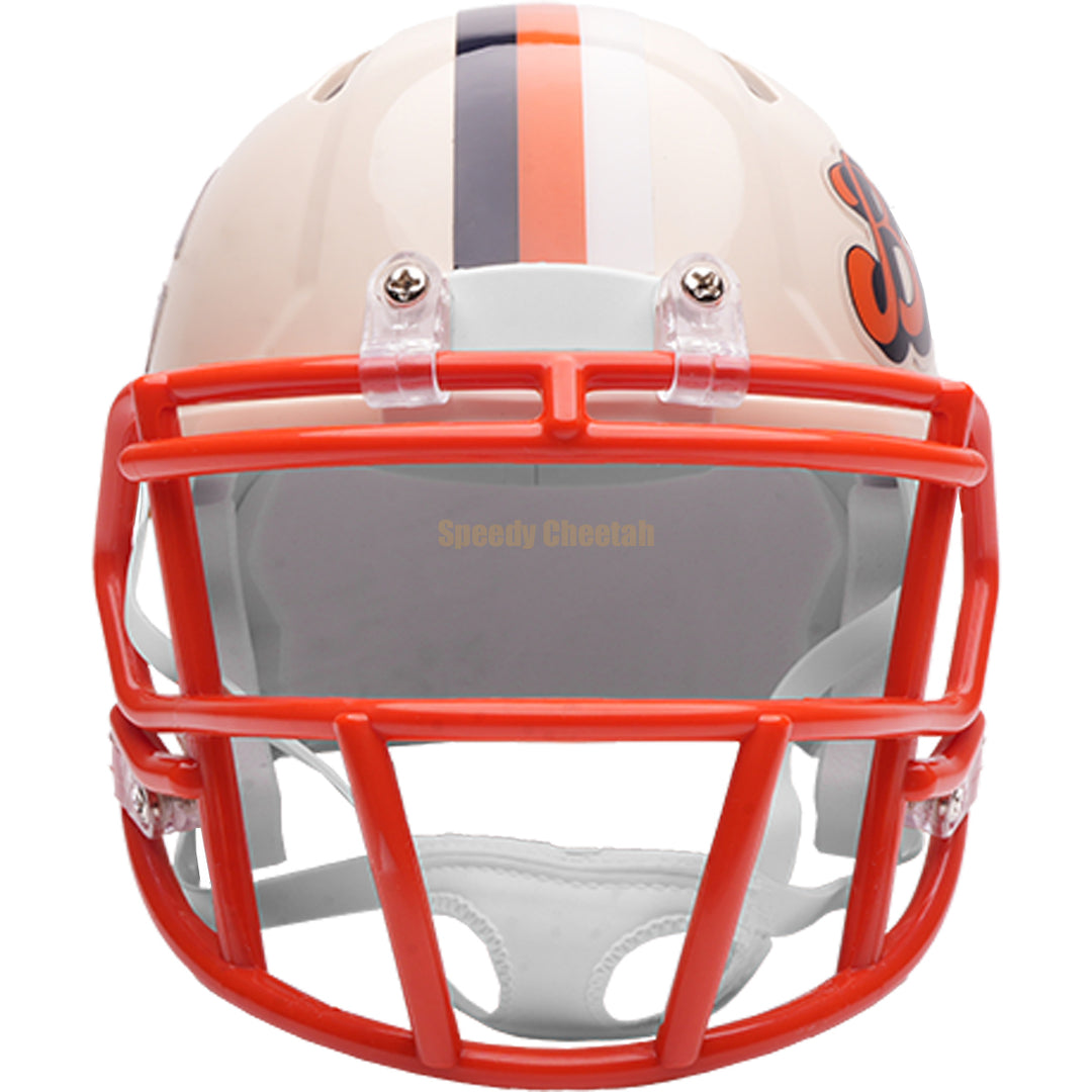 bears football helmets sale Charles Tillman Chicago Speed Flex Authentic NFL Helmet w/Peanut White Chrome US Flag Decal Custom Missouri State Bears Pro-Style