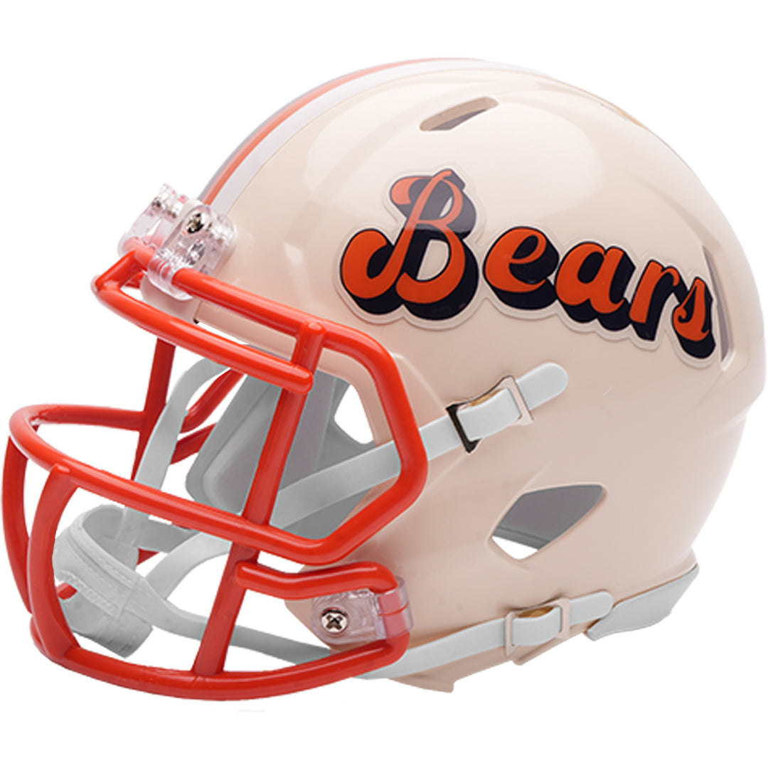 best bears football helmet Chicago Riddell SpeedFlex Rex Hurricane Chinstrap Authentic Vintage Chicago Bears Rawlings