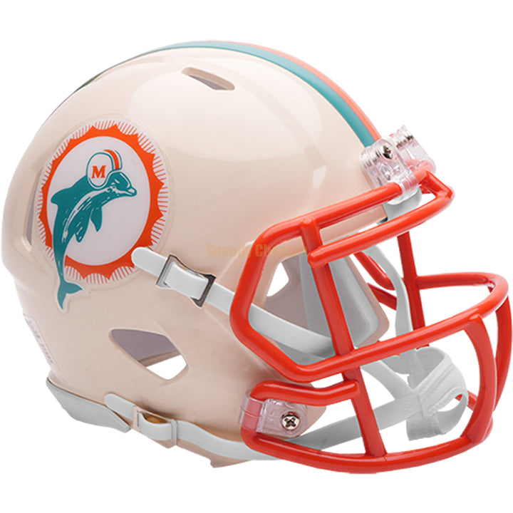 Miami Dolphins Riddell Speed Mini Helmet - Retro