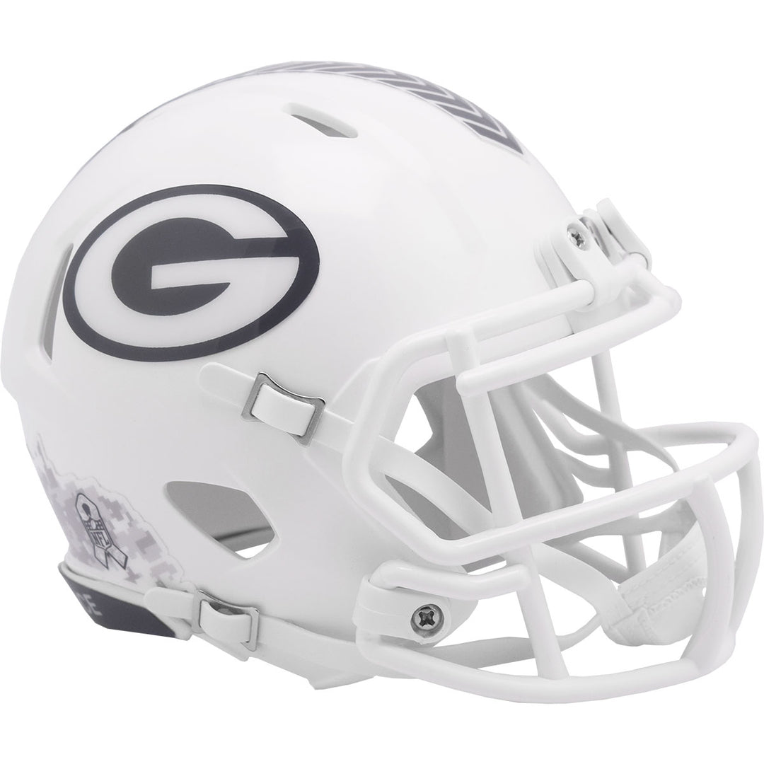 extra small white football helmet Green Bay Packers Riddell Speed Mini Helmet