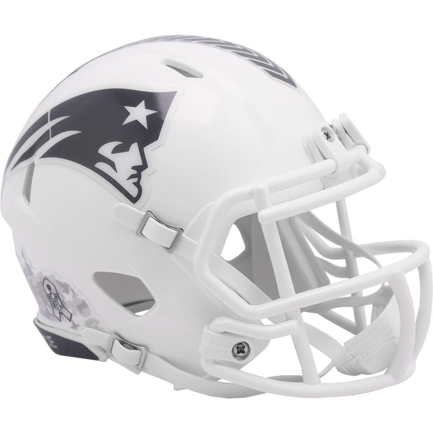 New England Patriots Riddell Speed Mini Helmet - Salute To Service 2024