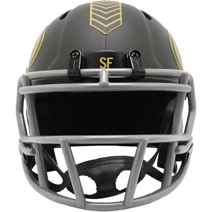 San Francisco 49ers Riddell Speed Mini Helmet - Salute To Service 2025